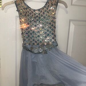 Sparkling Blue Kids Costume Dress